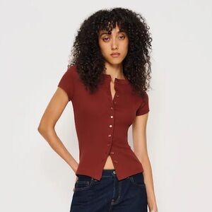 Reformation Raelynn Knit Top